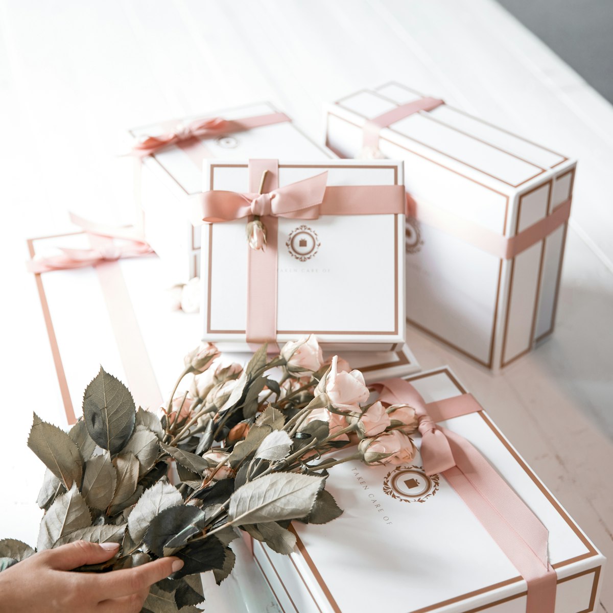 Gift boxes for the bride
