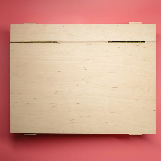 Wood keepsake box for newlyweds